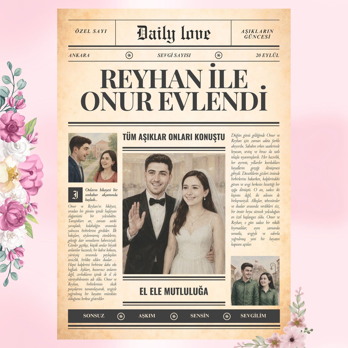 Nostaljik Gazete Tasarımı