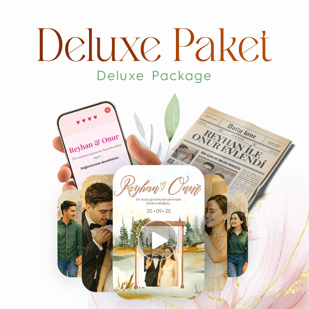 Deluxe Paket - Tüm Düğün Dijital Hizmetleri